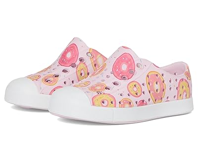 Native Shoes Kids Jefferson Print (Toddler) Girls Shoes Barely Pink/Shell White/Donuts : 7 Toddler M, Synthetic