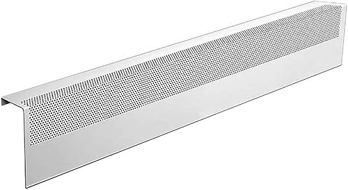 Baseboarders Basic Series - Montura cubierta para calentador, de acero galvanizado, fácil de poner, color blanco