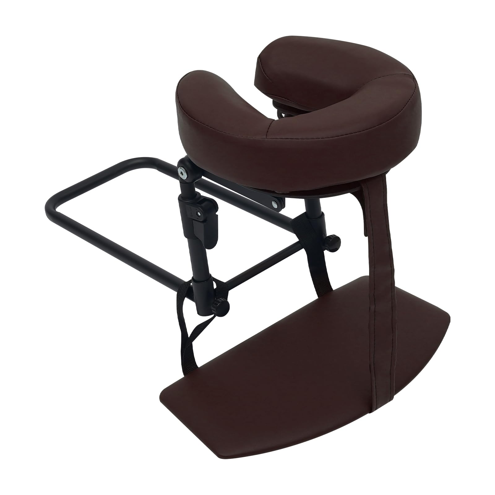 Appuie-tête de massage pour lit, 14 à 45 cm, support de coussin facial avec coussin en forme de U, appui-tête réglable à 180 °, lit de massage, pour soins postopératoires et spa (café)