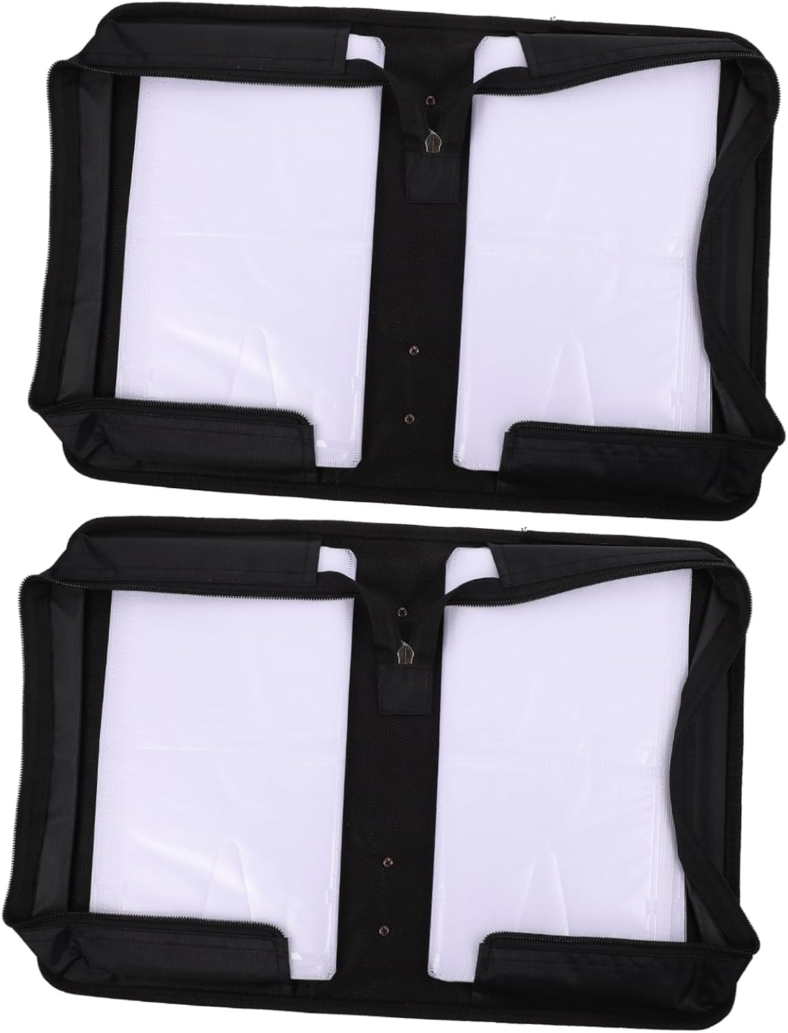 2pcs Portable Cd Holder Bag Capacity Disc Storage Case for Travel Car Outdoor
