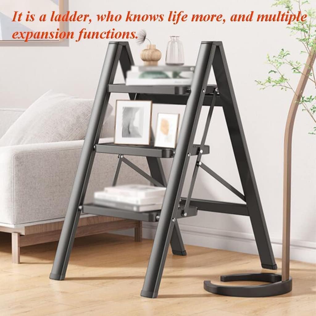 Step Ladder Folding Step Stool Extension Ladder Portable Folding Ladder Telescoping Ladders A-frame Metal Ladder Width Pedals Step Ladders For Home And Work Everyday Folding Ladder Telescoping Ladder