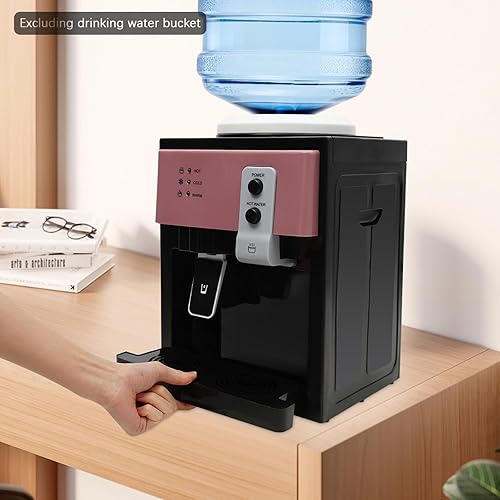 Miniatura 8 de Dispensador de enfriador de agua de carga superior de 5 galones, 3 ajustes de temperatura, dispensador de agua fría y caliente, enfriador eléctrico