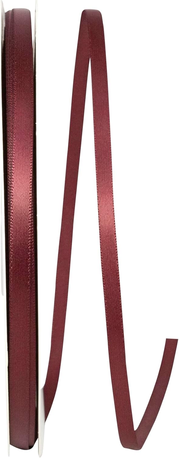 Reliant Ribbon 4950-090-01C Ribbon, 1/4 Inch X 100 Yards, Burgundy
