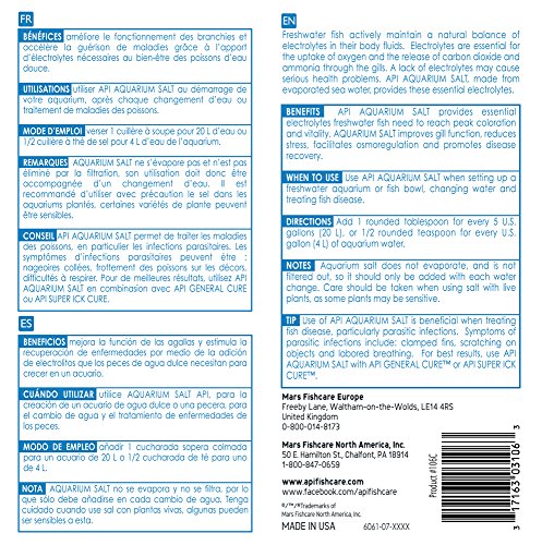 API AQUARIUM SALT Freshwater Aquarium Salt 1,844-Gram Box - Image 4
