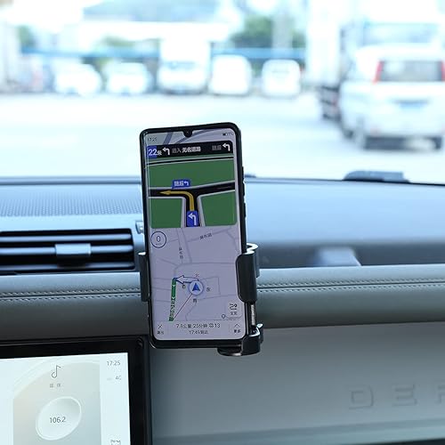 Miniatura 5 de YIWANG Soporte lateral para teléfono móvil de aleación de aluminio para Land Rover Defender 90 110 2020-2022 Accesorios de coche