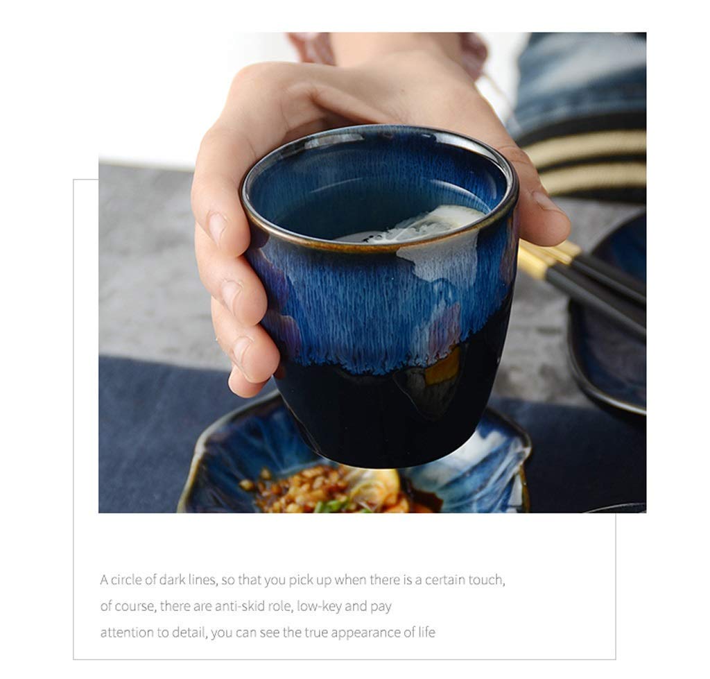 Service de Table Japonais en céramique pour la Maison, Un Restaurant, Ensemble Assorti de 5 Bols à Soupe décoratifs rétro pour hôtel