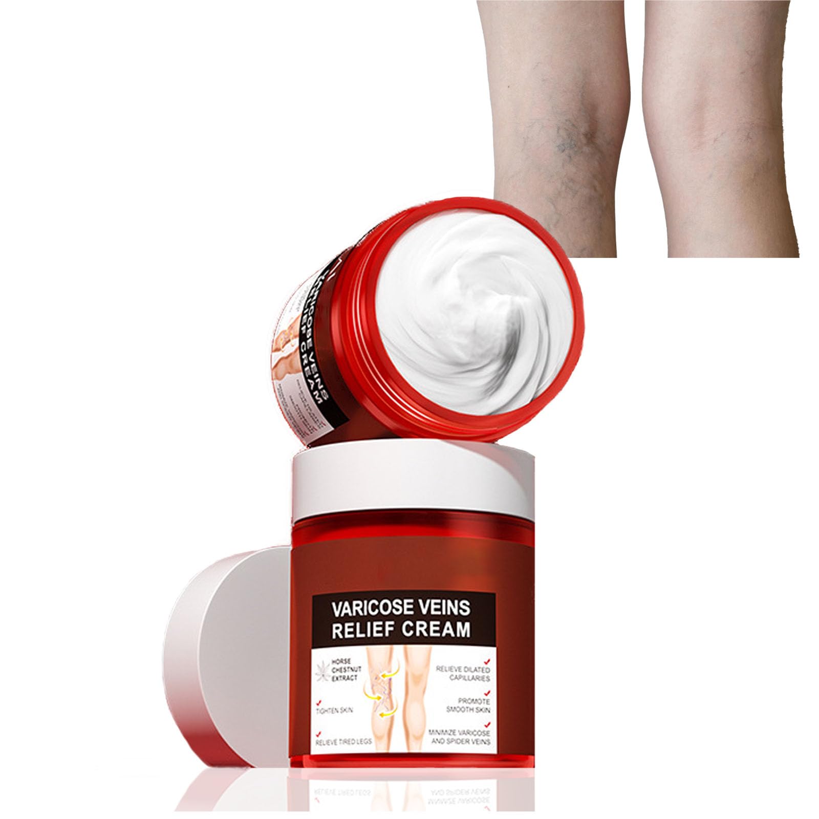 80g Varicose Veins Relief Cream, Varicose Veins Treatment for Legs, Varicose Veins Cream Vein Relief Cream Varicose Veins Treatment Cream for Legs Aching Legs Relief, Spider Veins Repair Cream