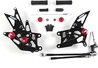 Vista 15 de Arashi (Versión 2.0) Estribos traseros ajustables para Honda CBR1000RR 2004-2007 / CBR600RR 2003-2005 2006 Accesorios para motocicleta Piezas de Oro