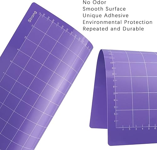 Miniatura 5 de Tapete de corte para Cricut Standard Grip (12 x 12 pulgadas, 8 alfombrillas) adhesivo con agarre ligero (12 x 12 pulgadas, 6 alfombrillas),