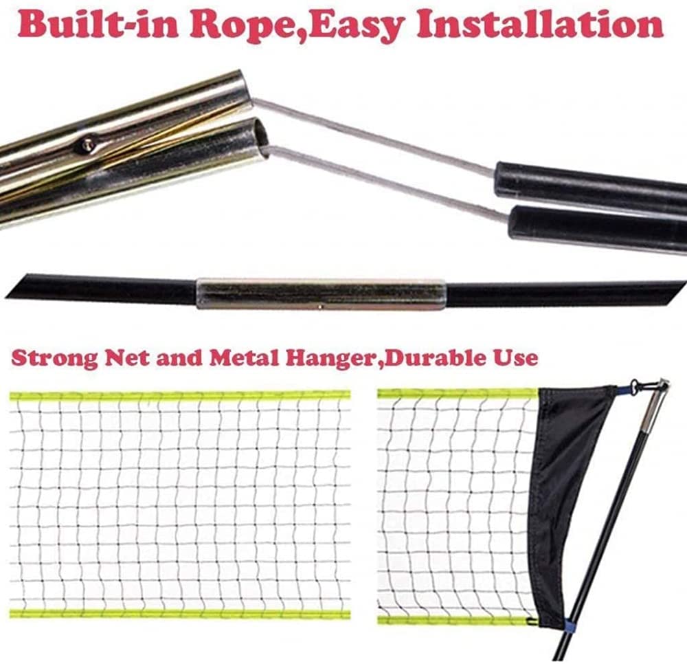 Portatile Stand Tennis Badminton Net 3M Professionale Sport All'aperto Pallavolo Battledore Set Net Frame Supporto con Borsa