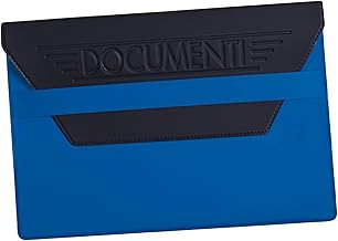 pubblimania Pochette Porte-documents Porte Papier Voiture Moto en Tam avec rabat de fermeture (Bleu)