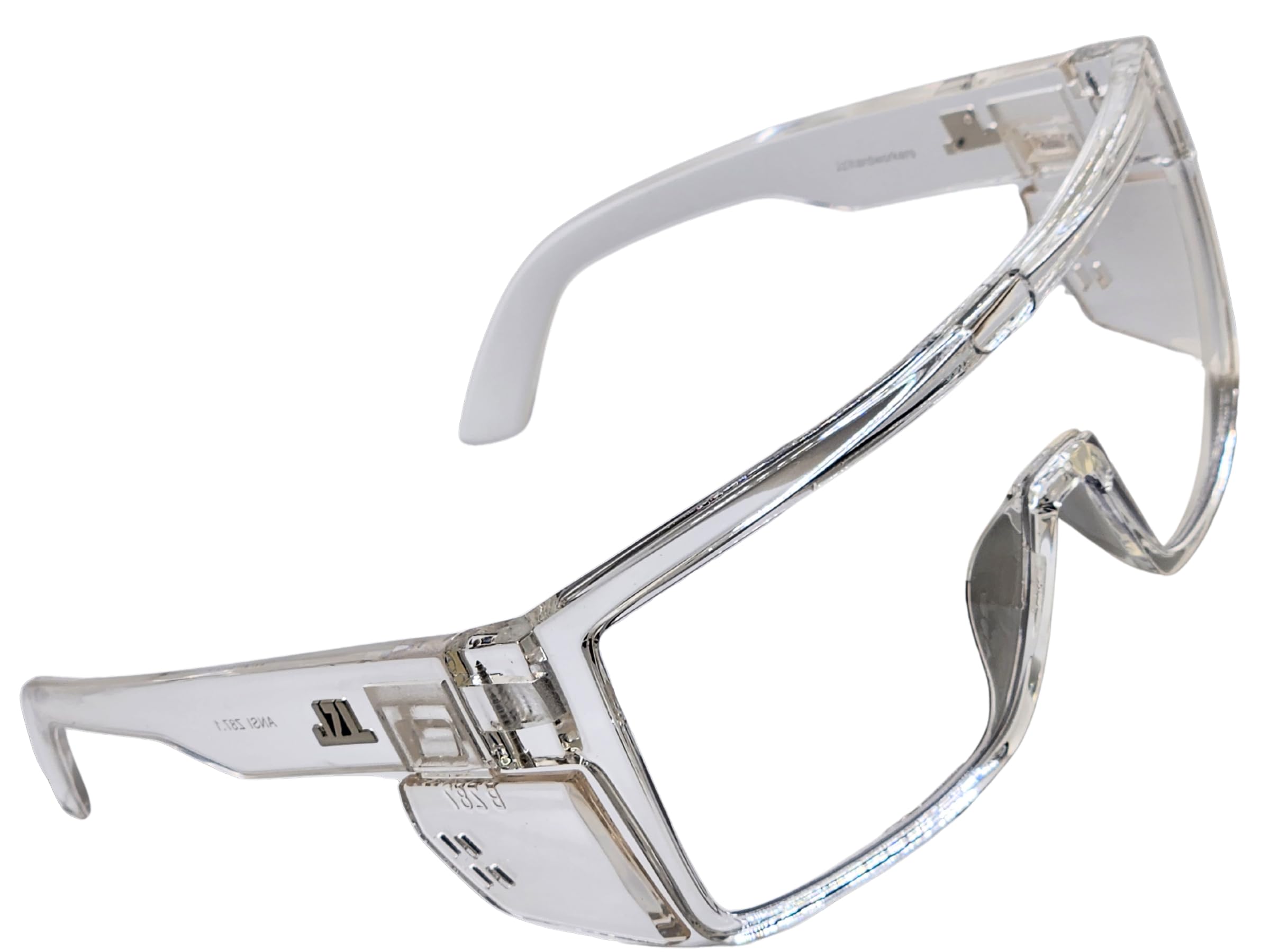 JZLHARDWORKERS Photochromic Safety Glasses, ANSI Z87.1 Certified, Protective Eyewear for Construction (Clear)