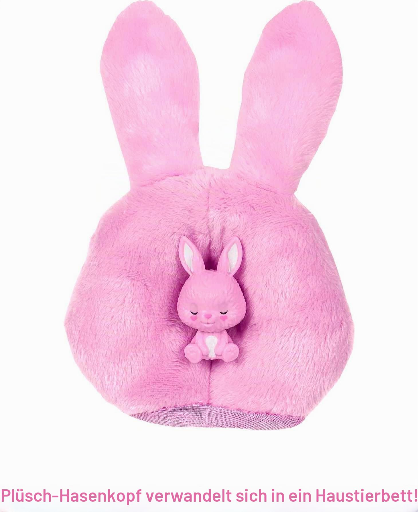 Barbie Cutie Reveal, bewegliche Hasenzubehör, 10 Überraschungen, Haustierspielzeug, Farbwechseleffekt, inkl. 1 Cutie Reveal Puppe, Geschenke für Kinder ab 3 Jahren,HHG19