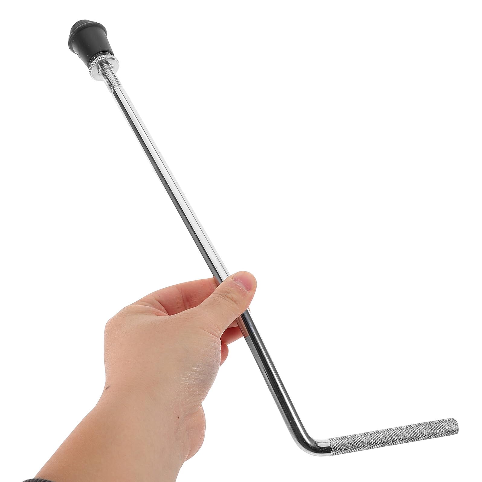 Cabilock Gambe per Grancassa Supporto Stabile 2 Pezzi in Lega di Alluminio Argento Altezza e Angolo Regolabili per Performance e Tour Musicali