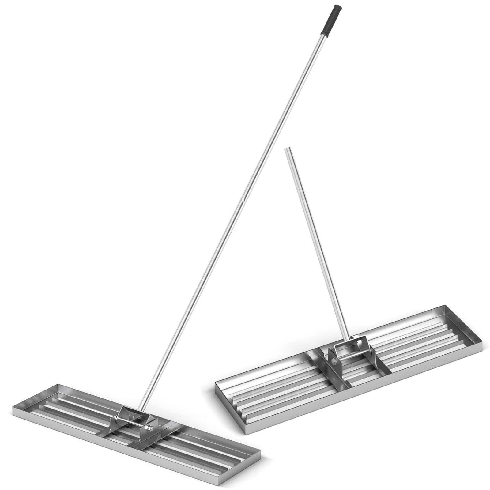 Grabie wyrównujące trawnik, 30/36/42 x 10, wyrównywacz trawnika z ergonomicznym uchwytem 77 cm, wytrzymałe grabie do wyrównywania gleby w ogrodzie, na polu golfowym i w gospodarstwie (42 x 1