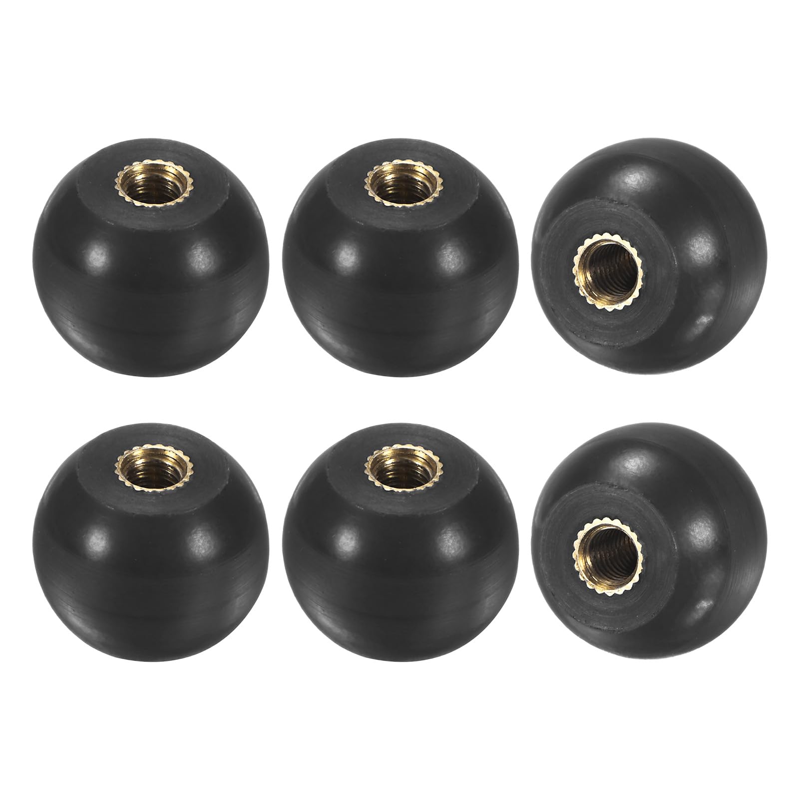 Set Di 5 Pomelli A Sfera Filettati M5 - Per Macchine, Torni E Attrezzi Fai Da Te