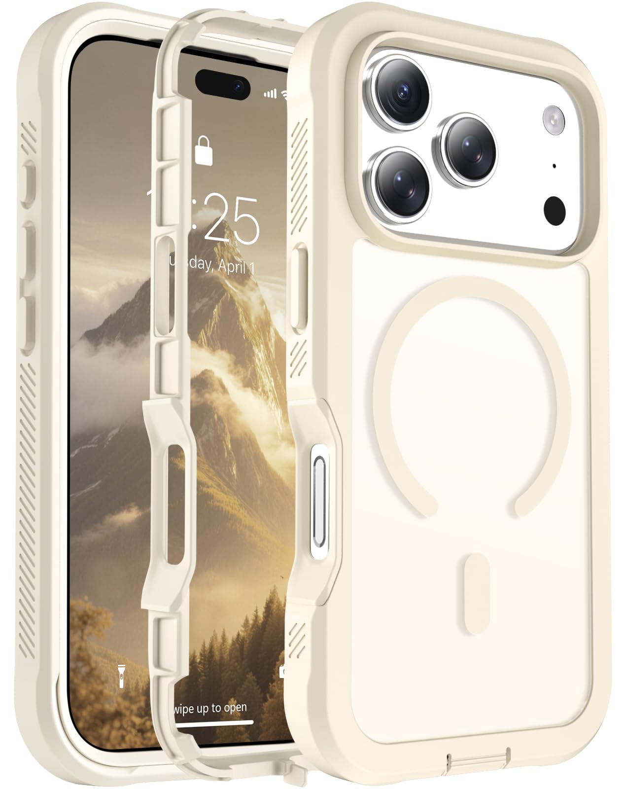 jaroco Magnetic for iPhone 18 Pro Case/iPhone 17 Pro Case Antique White