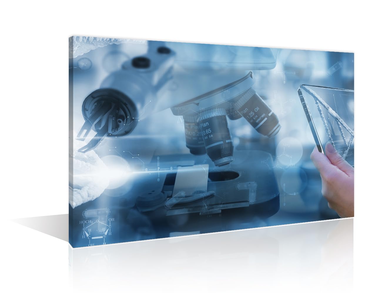 TUMOVO Canvas Wall Art Future Smart Medical Technology Concept Poster Wall Art Canvas Print 1 Pieces Medical Artwork Paintings Wall Decor for Bedroom Framed Ready to Hang, 24" Wx36 H