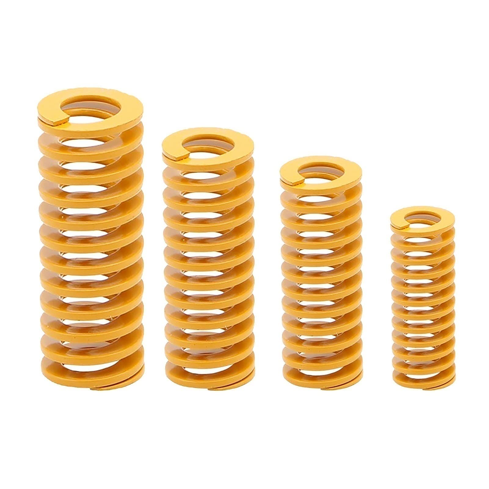 Buffer Compression Light Load Compression Mould Die Spring, 16mm Outer Diameter, 20-100mm Long, Heated Bed Springs, TF16*8*L, Yellow Spiral Loaded (Size : 2pcs, Style : 30mm)