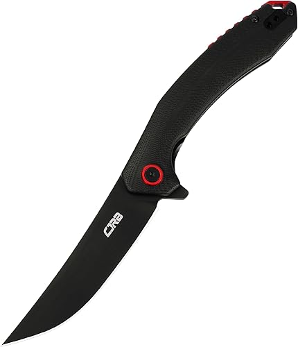 CJRB Cuchillo táctico, pequeño cuchillo de bolsillo plegable con hoja de acero AR-RPM9 y mango G10 para hombres al aire libre, supervivencia, caza, disponible en Yaxa Guatemala