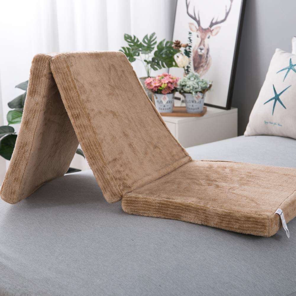 JIND Plush Memory Foam Foldable Seat Cushioning,slow Rebound Thicken Chair Cushion,solid Color Keep Warm Chair Pad-a 50x150cm(20x59inch)