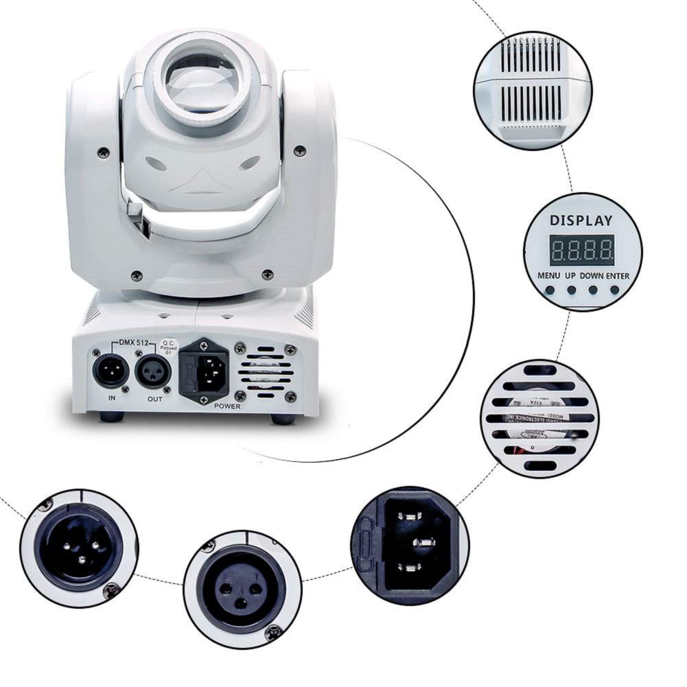 Amazon | U`King 60W ムービングライト DMX512 ステージ ライト
