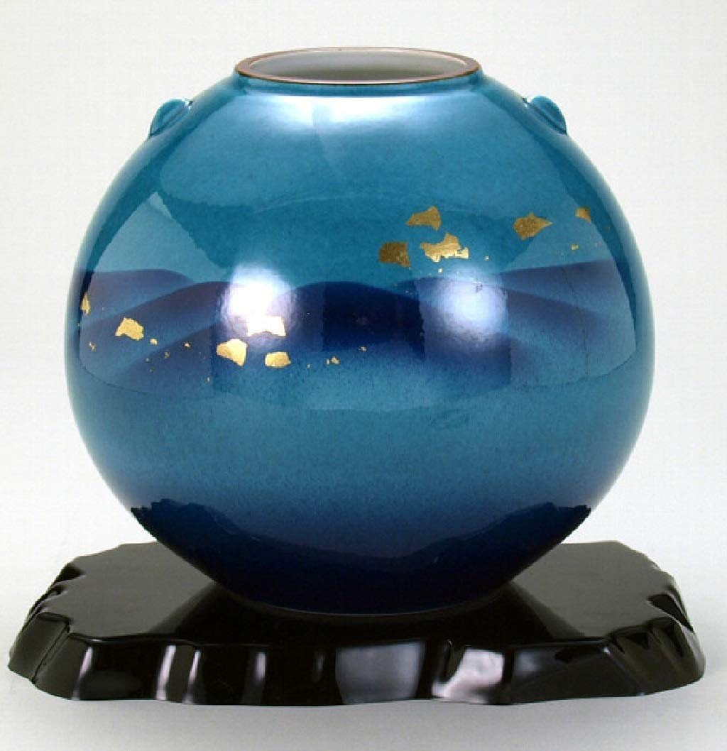 日本の伝統工芸品　九谷正峰　金箔木立連山　８号花瓶 日本の伝統工芸品 九谷正峰 金箔木立連山 8号花瓶 - メルカリ