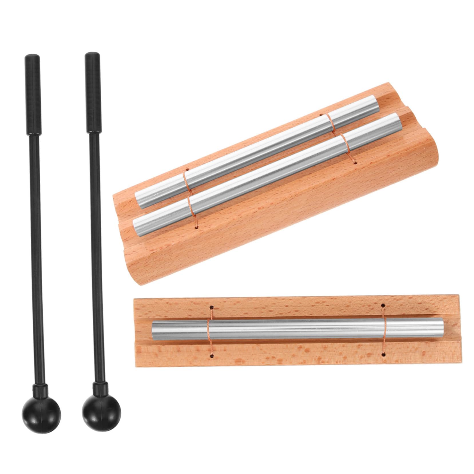 SHERCHPRY Percussion Wind Chimes Set 2 Pack with Chime Mallets Hand Percussion Instruments for Meditation Yoga Prayer