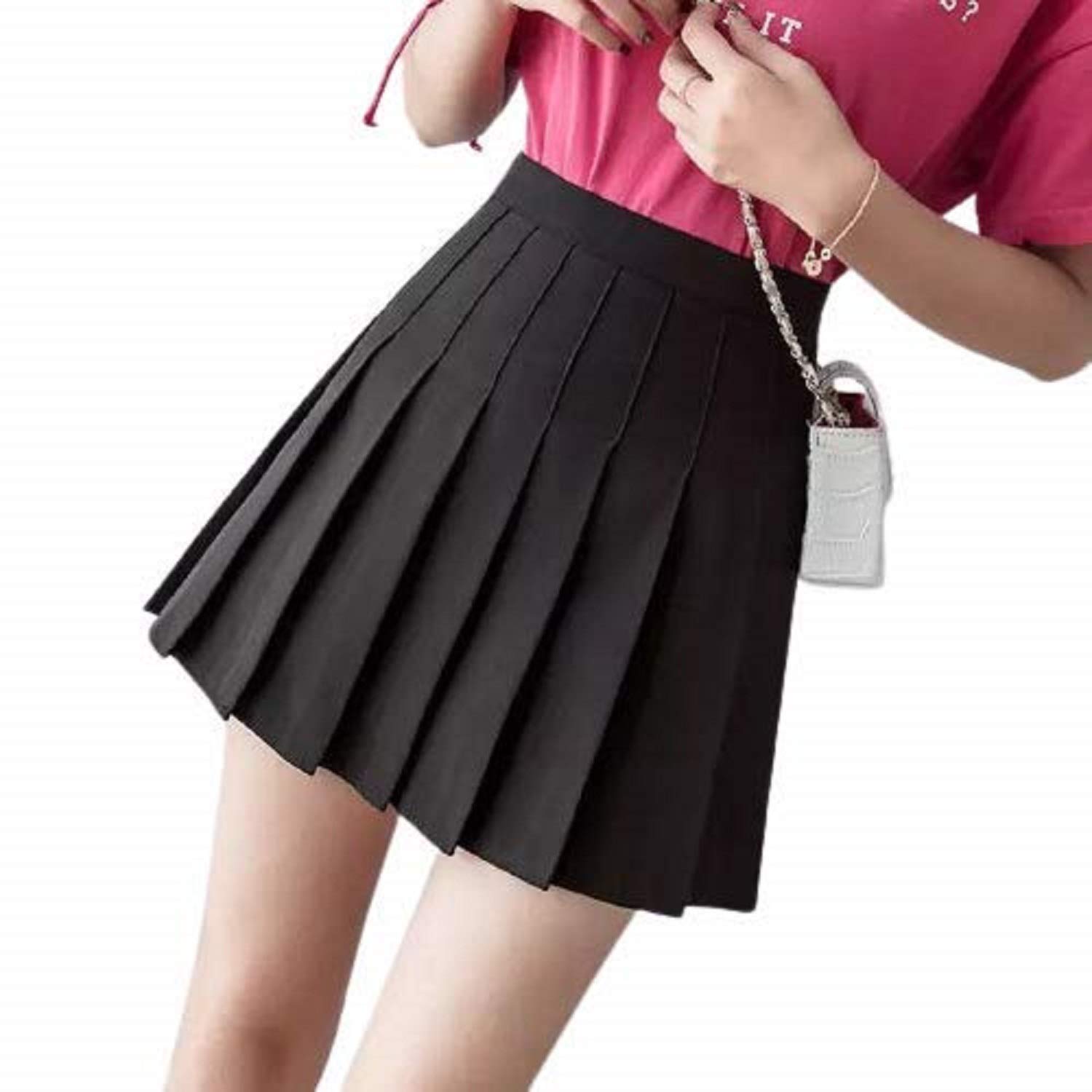 caracola Girl High Waist Pleated Skirt Short Skater Tennis Skirt Mini Skirt Women Pleated Skirt for Girls Women Stylish Long Skirt Stylish | Skirts for-picture-46