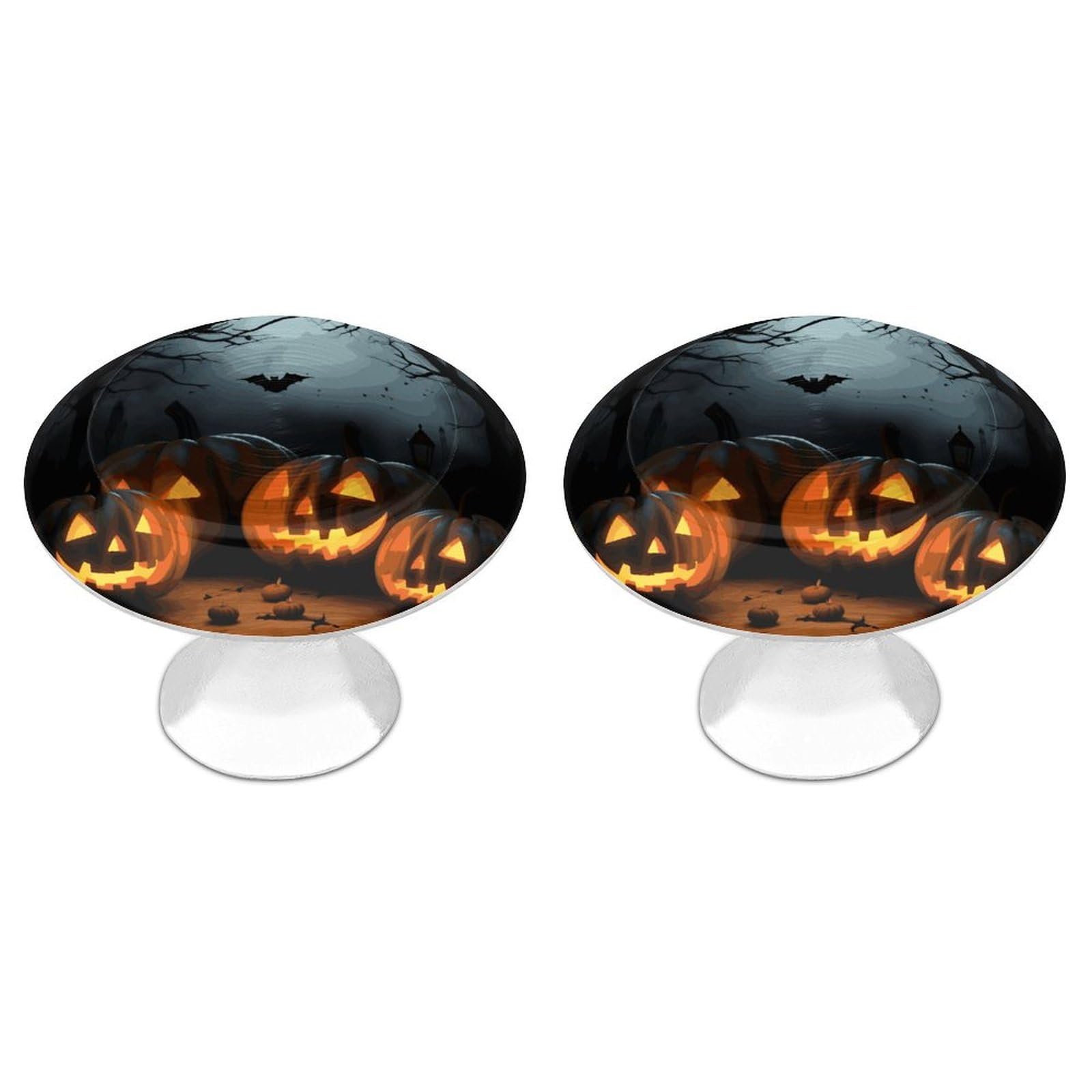 Btcowzrv Style Halloween With Pumpkins 2 Pack Cabinet Knobs Drawer Pulls