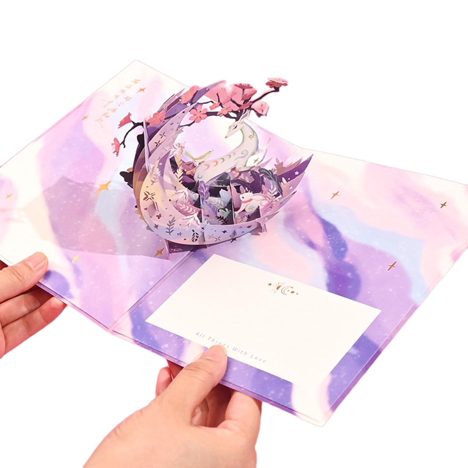 Kalttoy Delicate Birthday Card 3D Greeting Card Suitable for Birthdays, Holidays, and Celebrations Decorative and Memorable Party Decorations