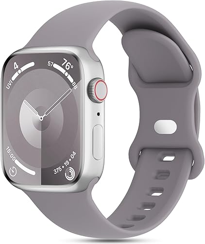 Miniatura 10 de DYKEISS Correas deportivas de silicona compatibles con Apple Watch Band 1.496 in 1.654 in 1.575 in 1.732 in 1.614 in 1.772 in 1.929 in, correa suave