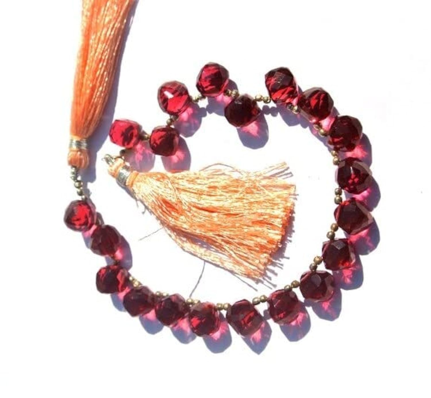 Quartz rose rubellite perles facettées pour créer des bijoux bohèmes chics