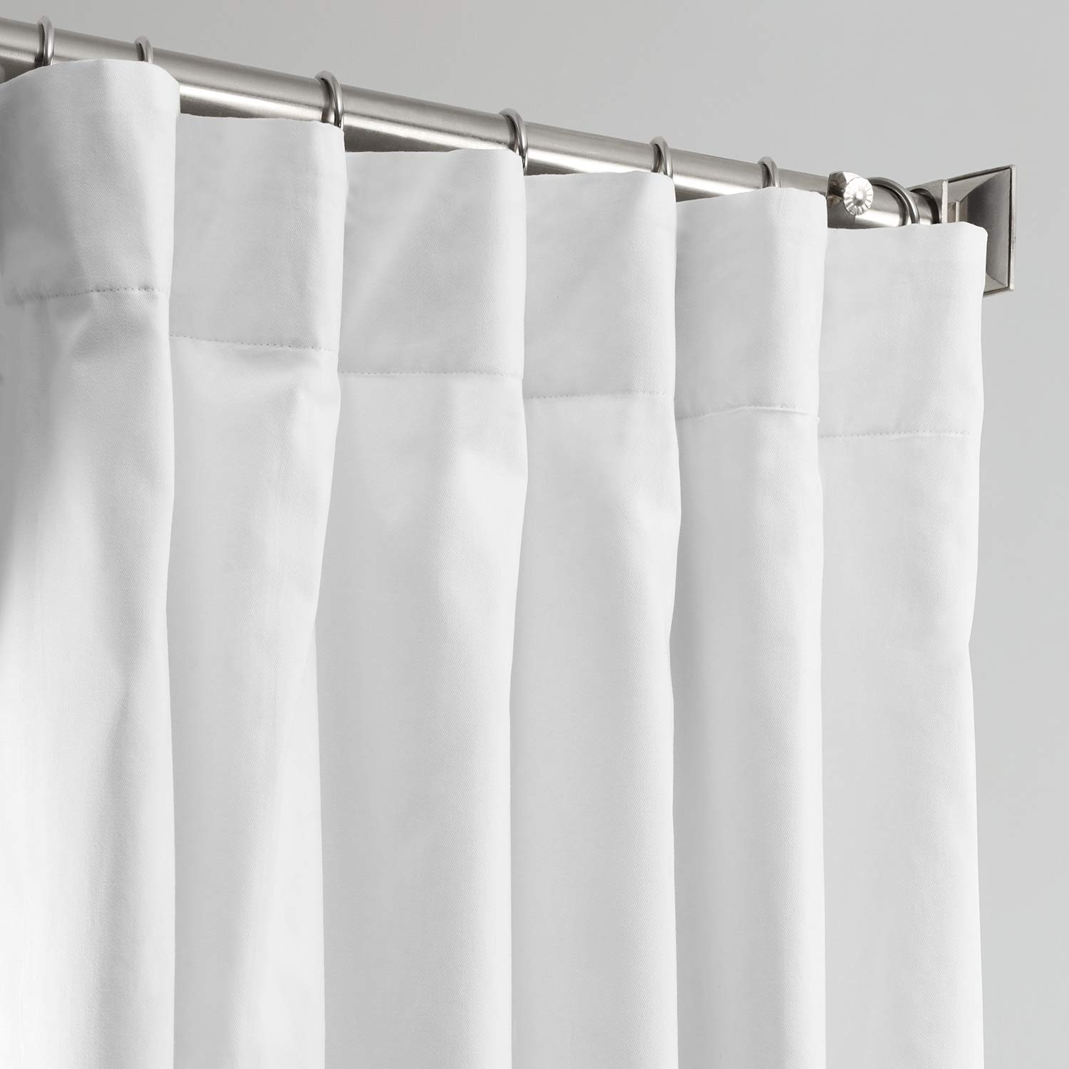 HPD Half Price Drapes Half Price Drapes PRCT-BO01B-96 Solid Cotton Blackout Curtain, Fresh Popcorn, 50 x 96 Inches - Image 2