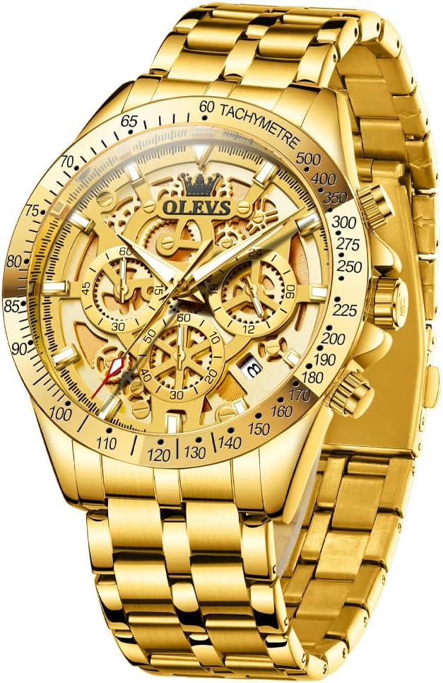 OLEVS Skeleton Business Dress Watch