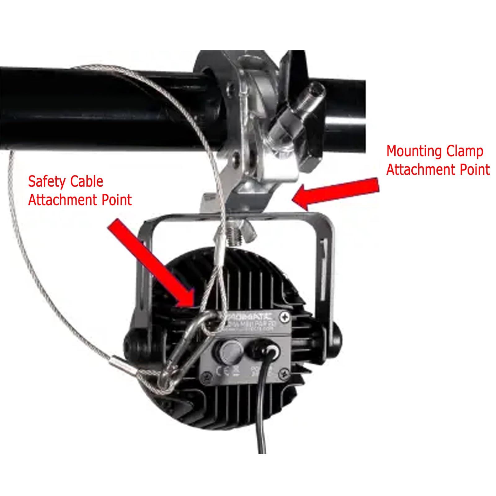 Câble de Sécurité en Acier,Forreen 8 Pièces 4mm*80cm Elingue Securite Acier Eclairage de Scene Anti-Chute Fil Corde de Sécurité avec Boucle pour Suspendus DJ Éclairage de Scène Lumière de Fête Lumière