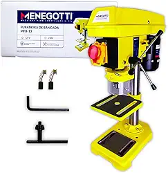 Furadeira de Bancada MFB-13 Menegotti 1/2'' 350W 60HZ C/Motor Monofasico (13 MM) Profissional - 127v