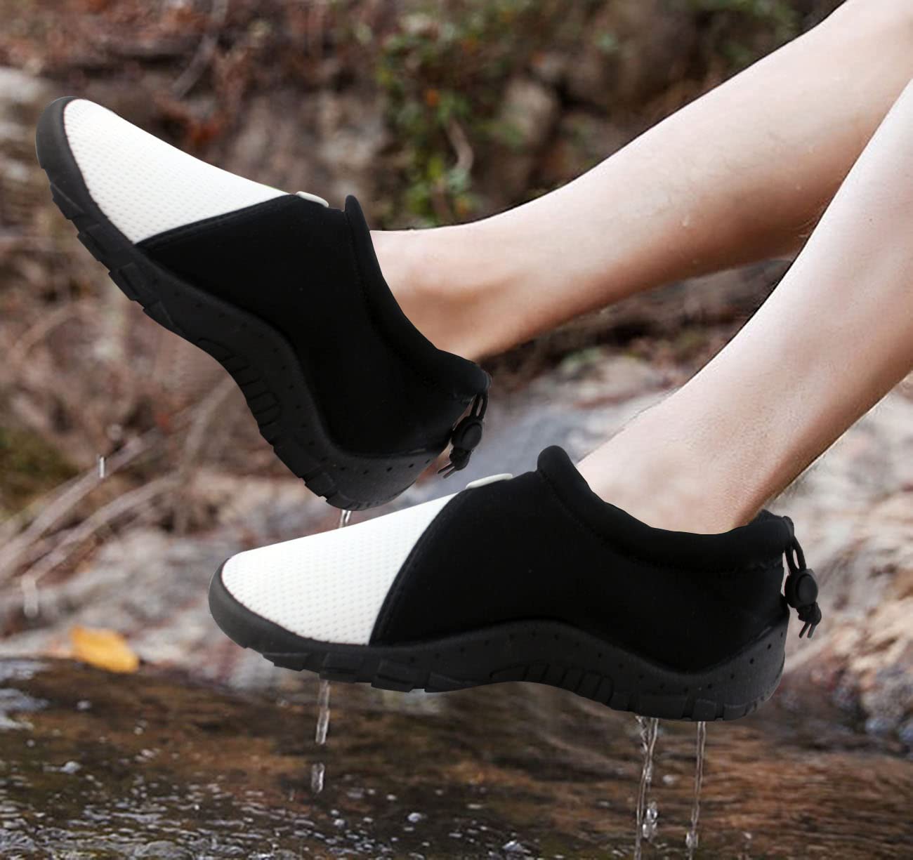 Zapatos de Agua, Zapatillas para Buceo Snorkel Surf Piscina Playa Vela Mar Río Aqua Cycling Deportes Acuáticos, Calzado de Natación Escarpines para Hombre Mujer Unisex