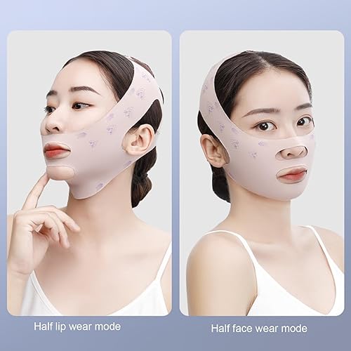 Miniatura 5 de Máscara facial delgada, contorno completo adelgazante máscara en forma de V vendaje elevación doble barbilla esculpir lentamente flacidez v