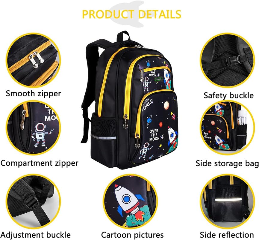 Image of Frantic RR4Zipper Waterproof Polyester 26 L School Backpack School Bag Daypack Picnic Bag For Boys & Girl