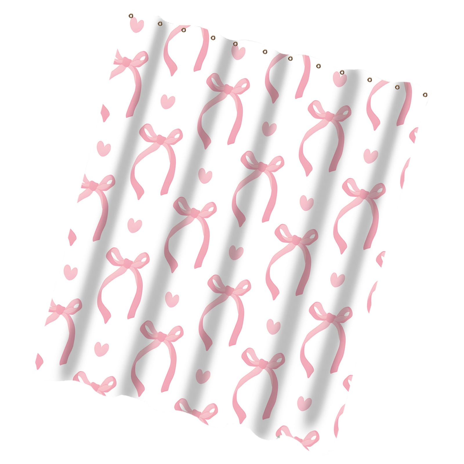 HDOYTXXM Shower Curtain Vibranted Watercolor Bows Theme Polyester Bathroom Decoration Easy to Clean Easy Cleaning Shower Curtains