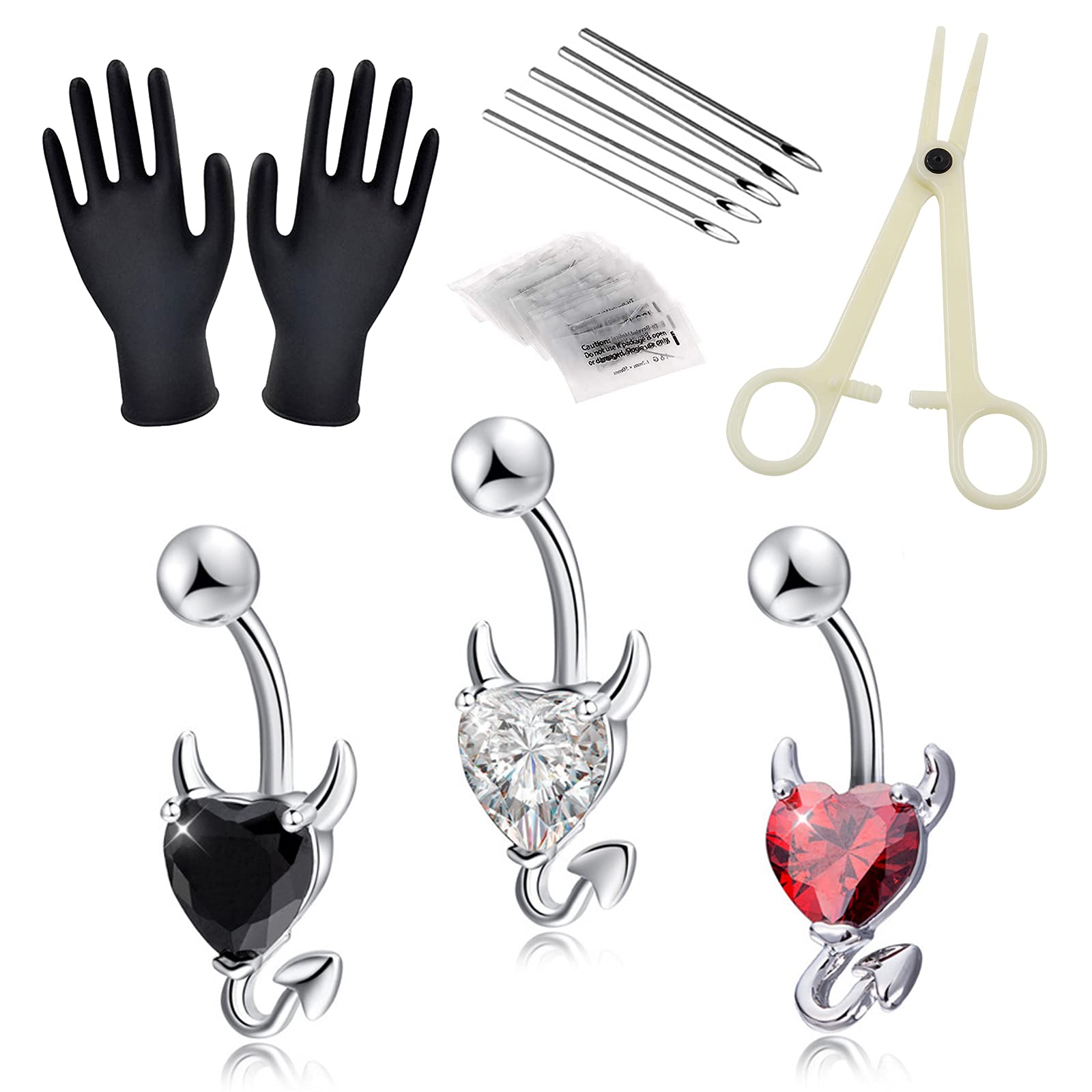 Buy Piercing Kit Combofix 31Pcs Professional Belly Nose Piercing Kit