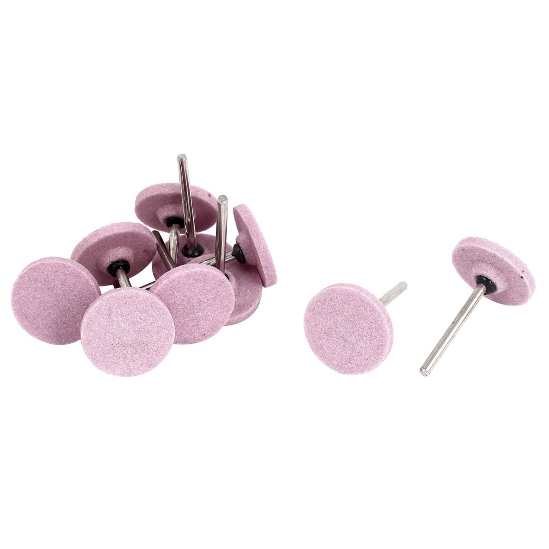 Uxcell Pink Sourcingmap 3Mm Dia Mounted Shank 3 X 25Mm Sanding Grinding Wheel Discs 10Pcs