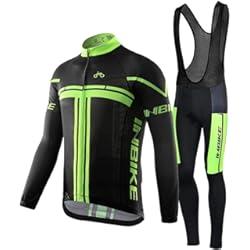 Ropa Ciclismo Assos Barato Maillot Ciclismo Entretiempo Hombre 3D Acolchado Gel Maillot MTB de Manga Larga y Culotte Pantalones Ropa Ciclismo Camiseta Bicicleta+Culote Ciclismo Conjunto Traje Ciclismo Hombre