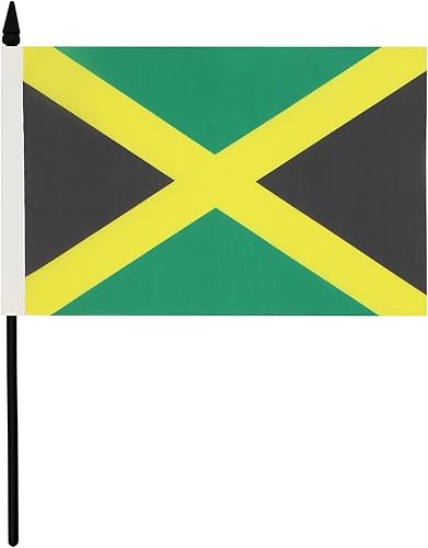 Miniatura 55 de Bandera de mesa Colombia 5'' x 8'' - Bandera de escritorio colombiana 8.3 x 5.5 in - Barra y base de plástico negro - AZ FLAG