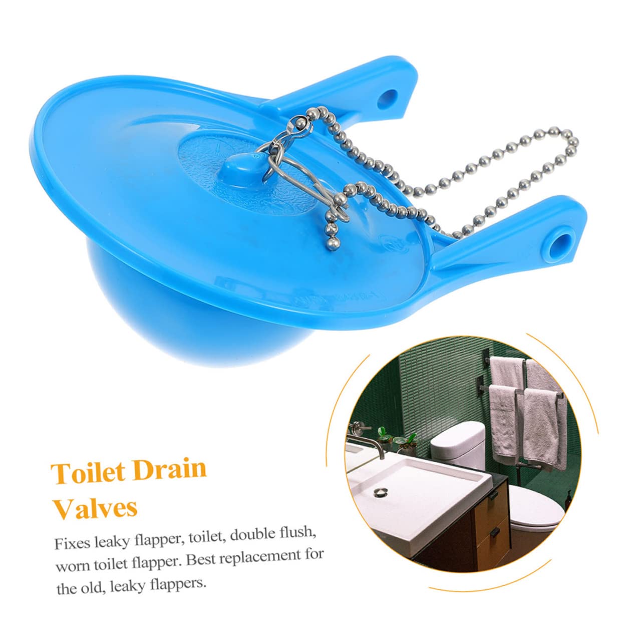 Veemoon 6stücke Toilettenflapper Ersatz Für Spülende Toiletten Wasserdichtes Material Gegen Leckagen Einfache Installation Langlebige Toilettenspülungskomponenten