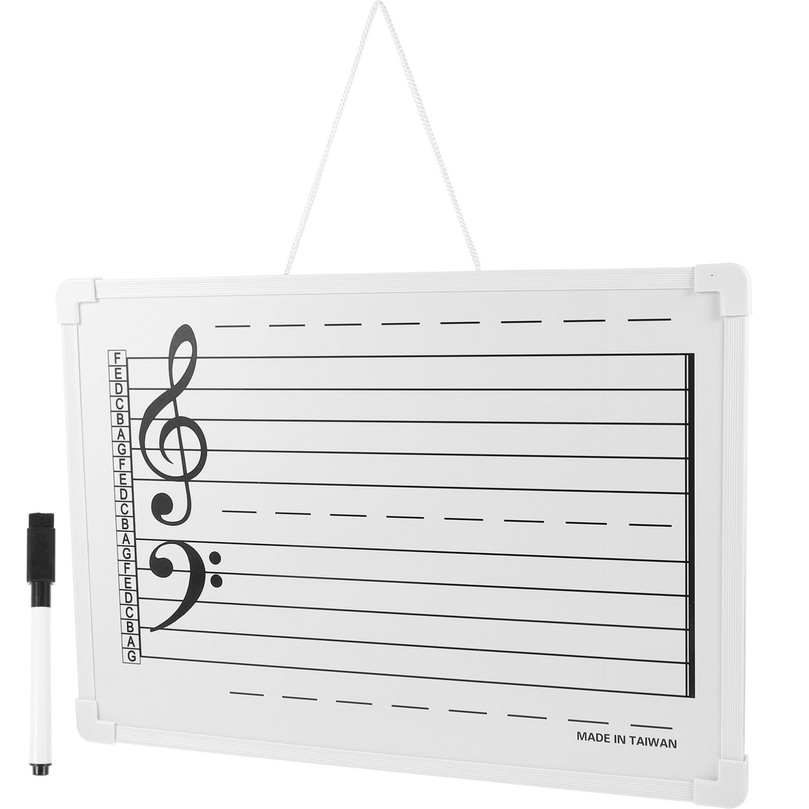 OSALADI Music Staff Dry Erase Board Whiteboard Note Stickers School Writing Board Educational Tool
