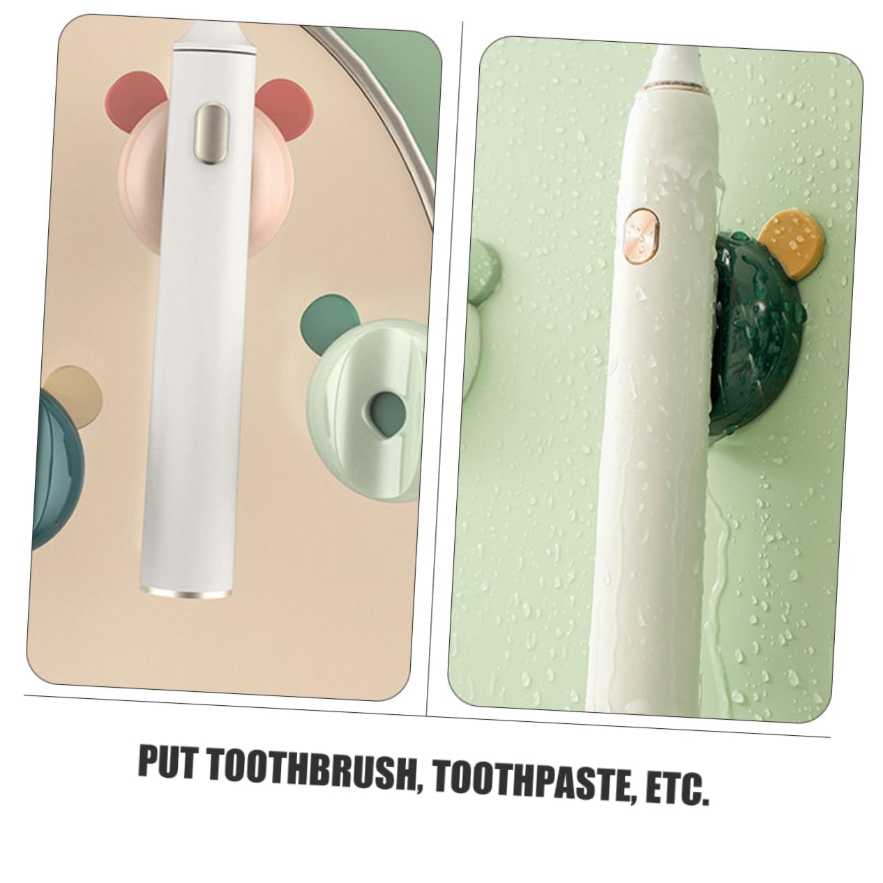 Amosfun 12piezas Soporte Magnético para Cepillos De Dientes Eléctricos Estante Sin Perforación De Mixtos Instalación y Limpieza