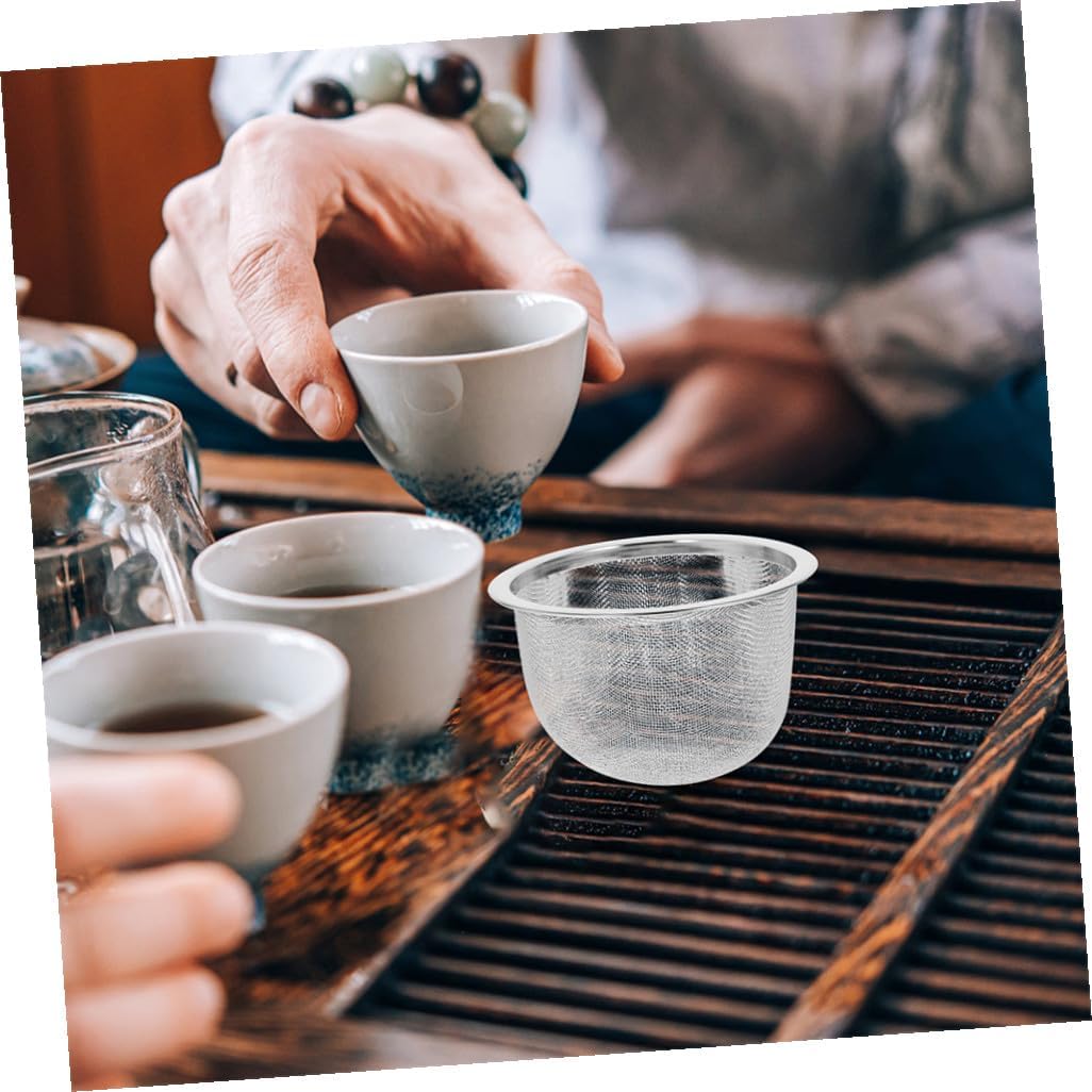 Ciieeo 2pcs Stainless Steel Tea Strainer, Fine Mesh Infuser for Home