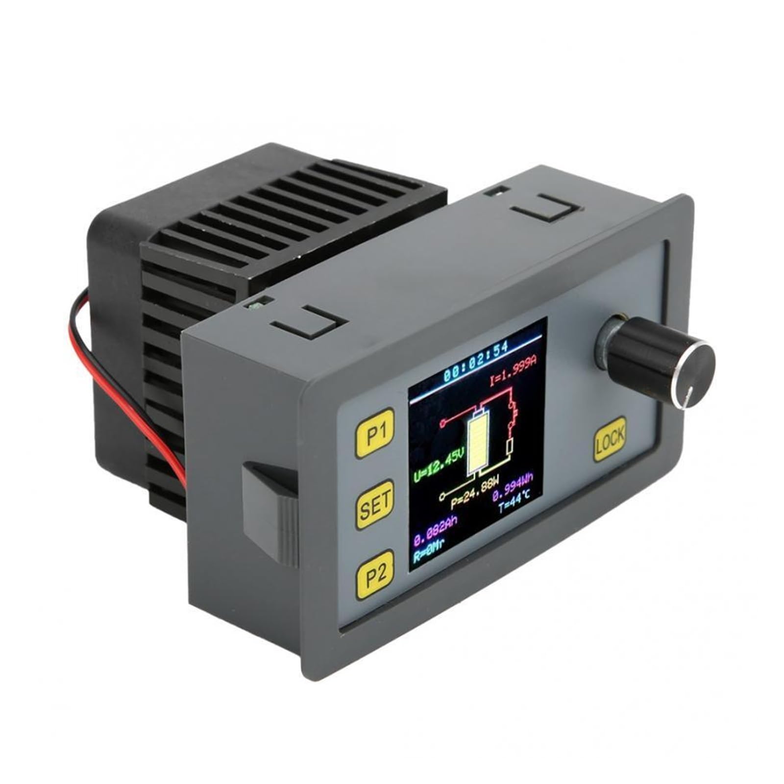 Tester Batterie, 30W 5A Modulo di carico elettronico Tester di invecchiamento Display a LED Convertitore di tensione Regolatore di tensione regolabile,Tester Pile
